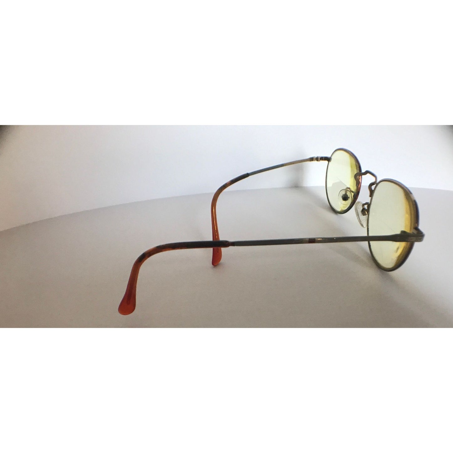 Vtg Round POLO Eyeglasses Bronze Shade Metal POLO CLASSIC Bridge 49 19