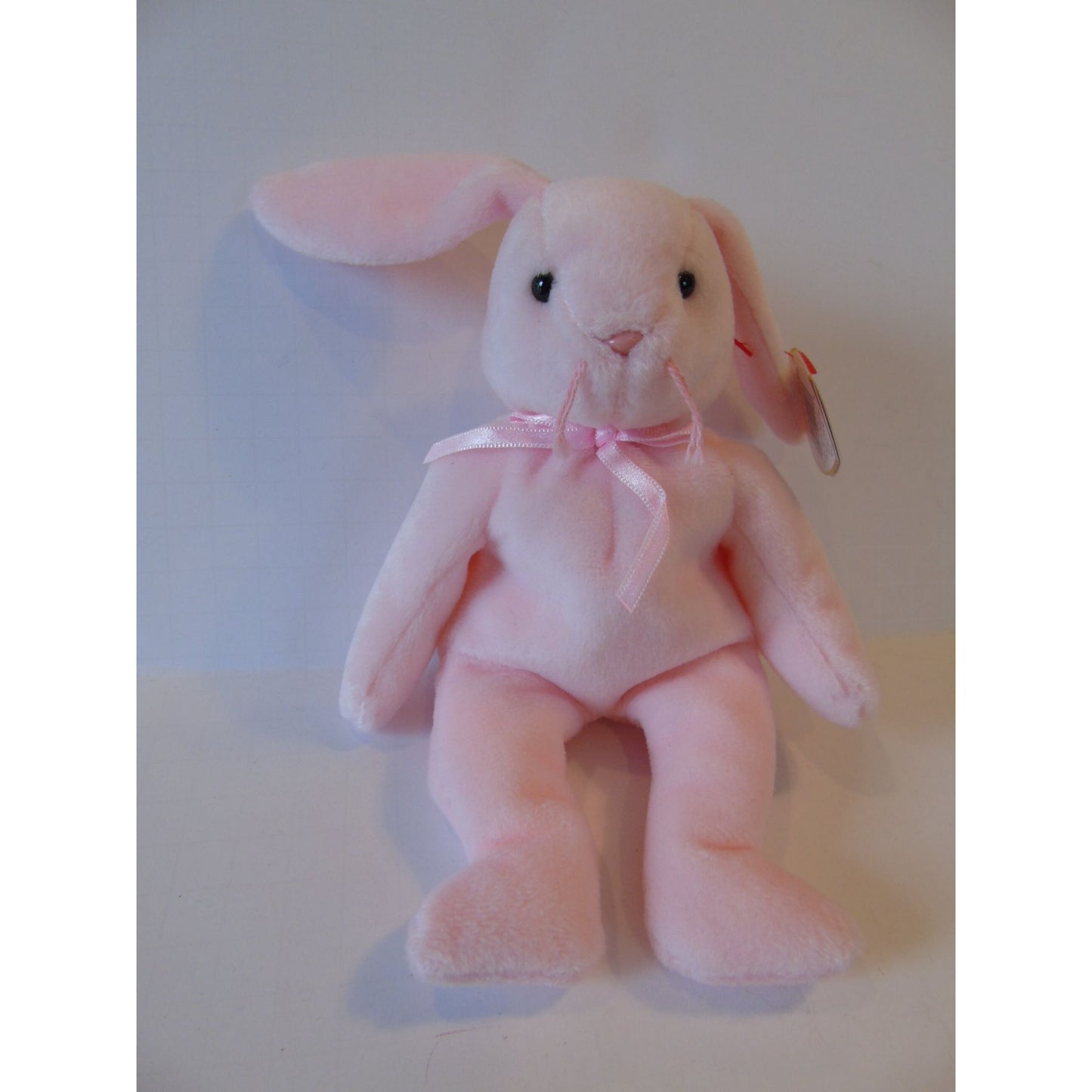 Ty Beanie Babies Hoppity The Pink Bunny Birth Date 4-3-96 Style No 4117