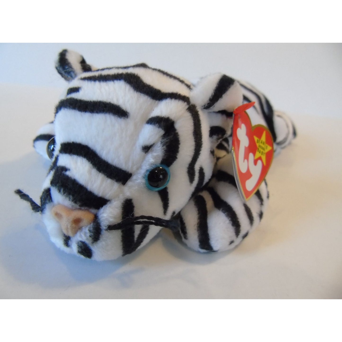 Ty Beanie Babies Blizzard The White Tiger Birth Date 12-12-96 Style No. 4163