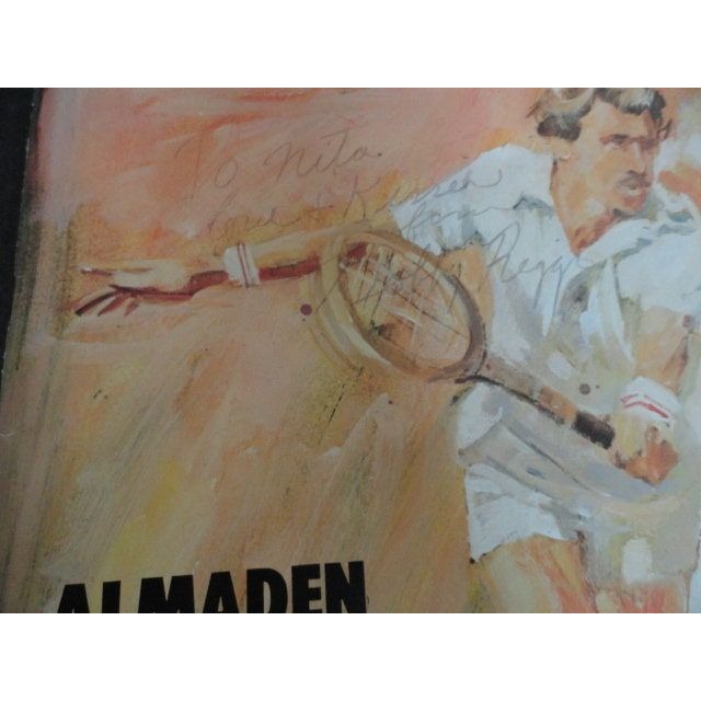 Vintage ’75 Bobby Riggs Signed Autographed GRAND MASTERS’ Tennis Program Detroit MI