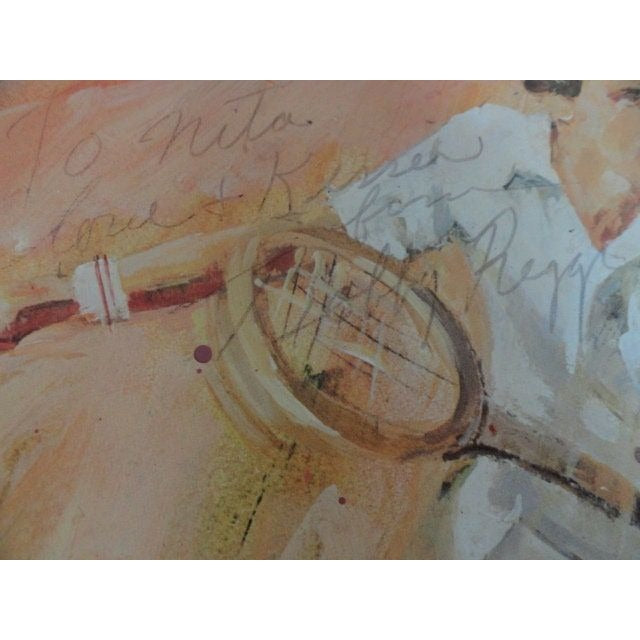 Vintage ’75 Bobby Riggs Signed Autographed GRAND MASTERS’ Tennis Program Detroit MI