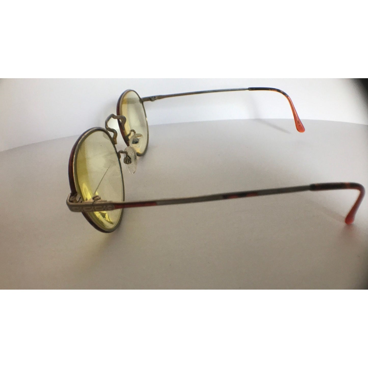 Vtg Round POLO Eyeglasses Bronze Shade Metal POLO CLASSIC Bridge 49 19