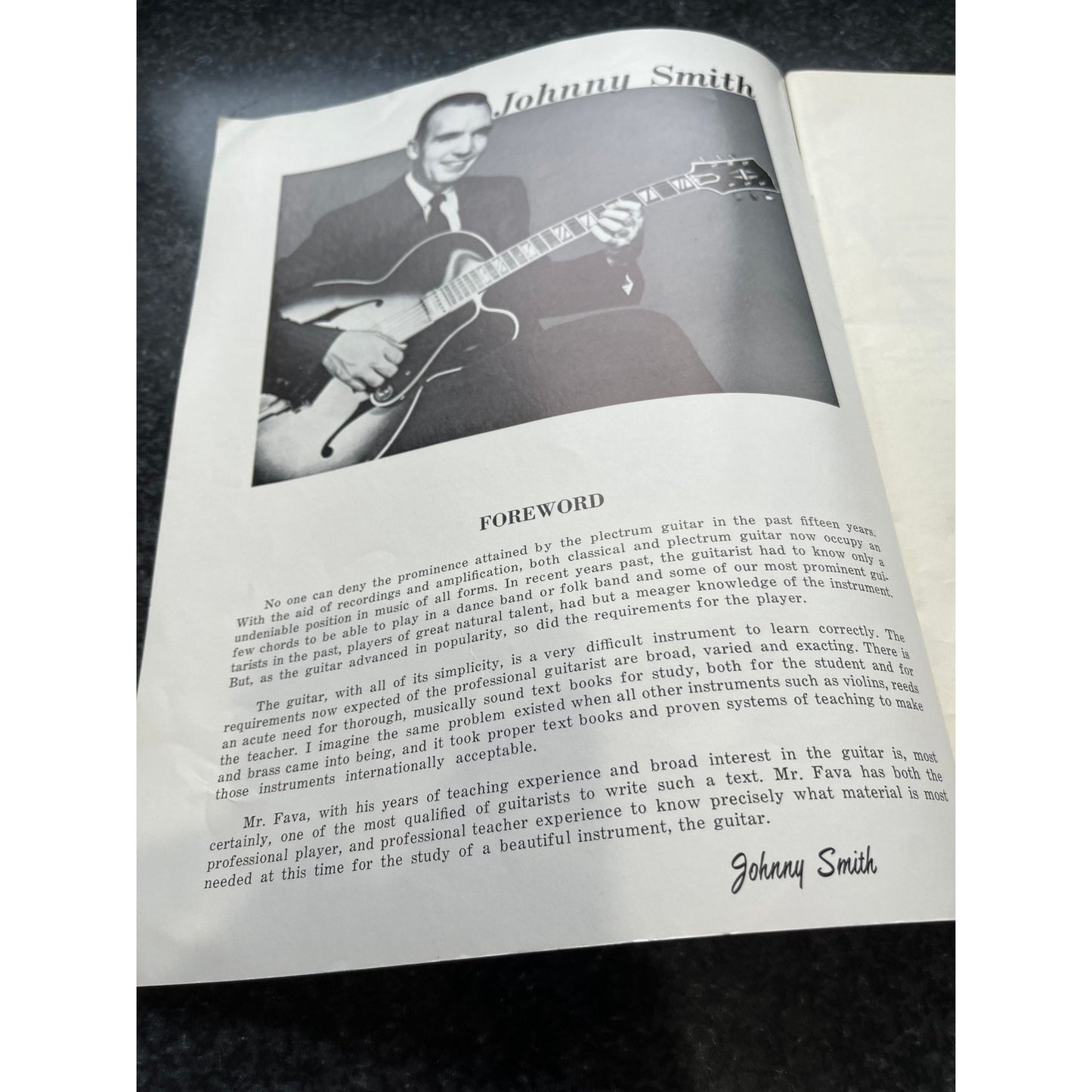 Vintage 1962 Joe Fava Method For Guitar Book 1 Pages 40 Sheet Music Forward By Johnny Smith