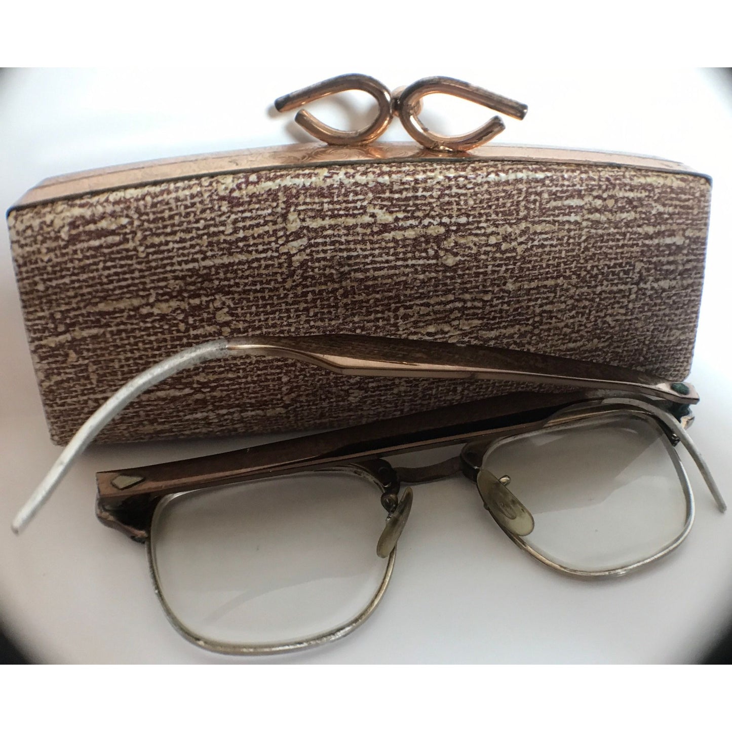 Vintage Men’s Symphony Eyeglasses & Original Case 10K Gold Filled “Oceania”