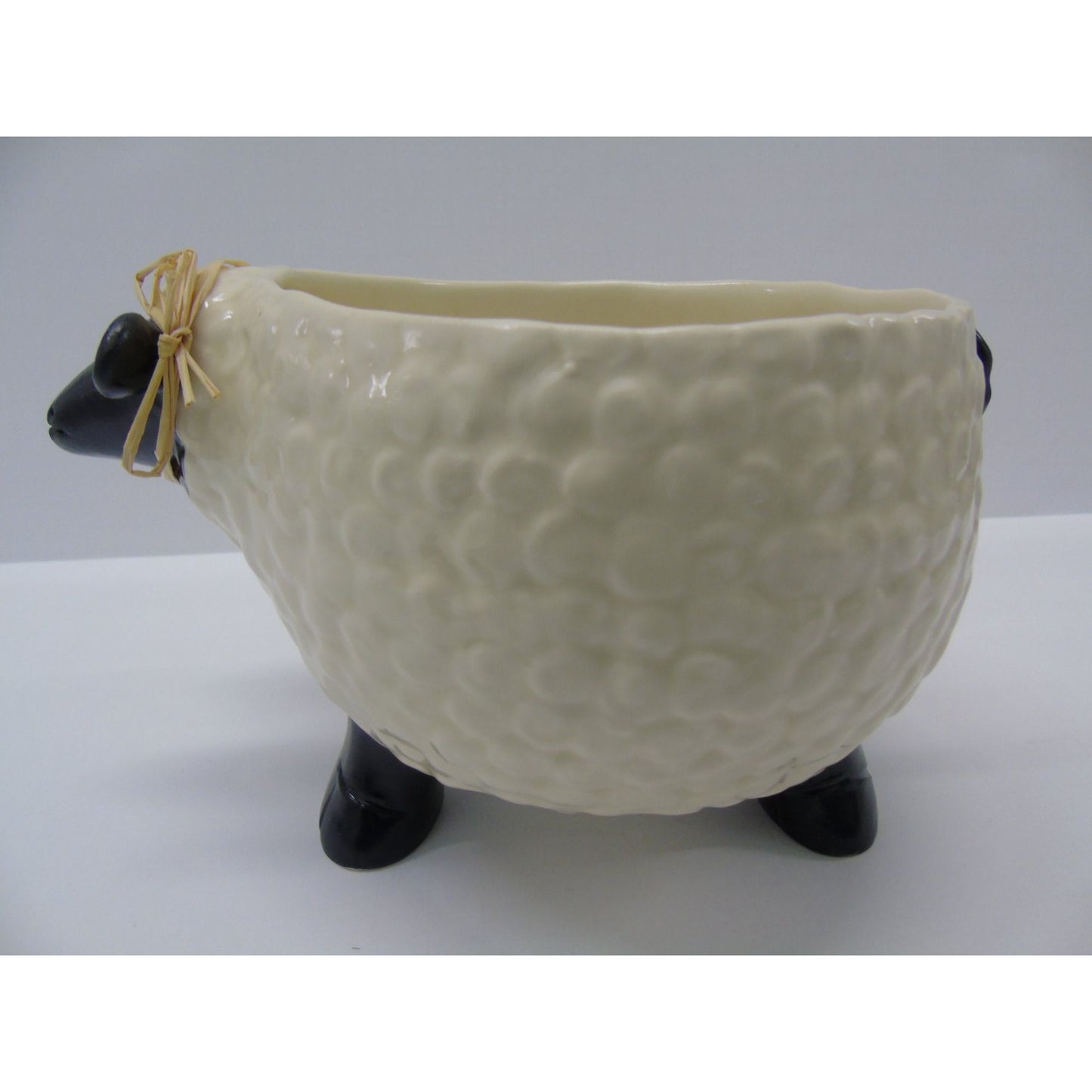 Vintage Sheep Planter Amerique du Nord Ceramic Québec Canada New With Tag 1980's