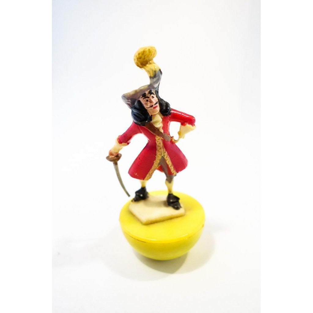 Vintage Captain Hook Marx Toy Roly Poly Made In Hong Kong Walt Disney Productions