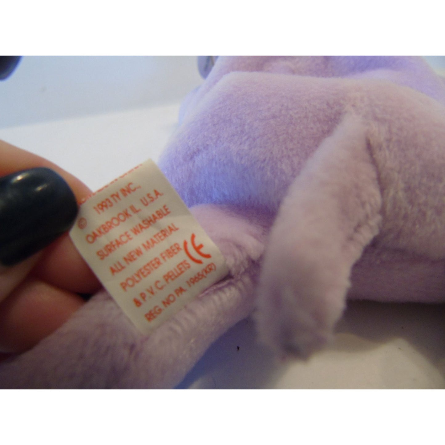 Ty Beanie Babies Happy The Hippo Birth Date 2-25-94 Style Number 4061