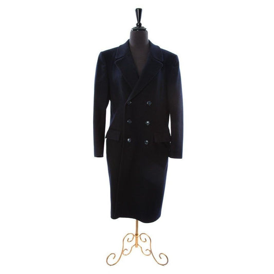 Vintage Men's Pierre Cardin Coat Red Signature Navy Blue Original Hanger Size L