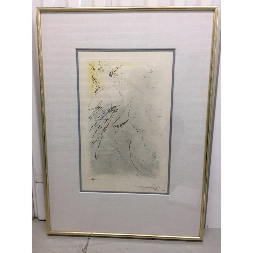 Salvador Dali 1971 “Thou Art Fair” Song of Songs of Solomon Suite COA B. Ewell