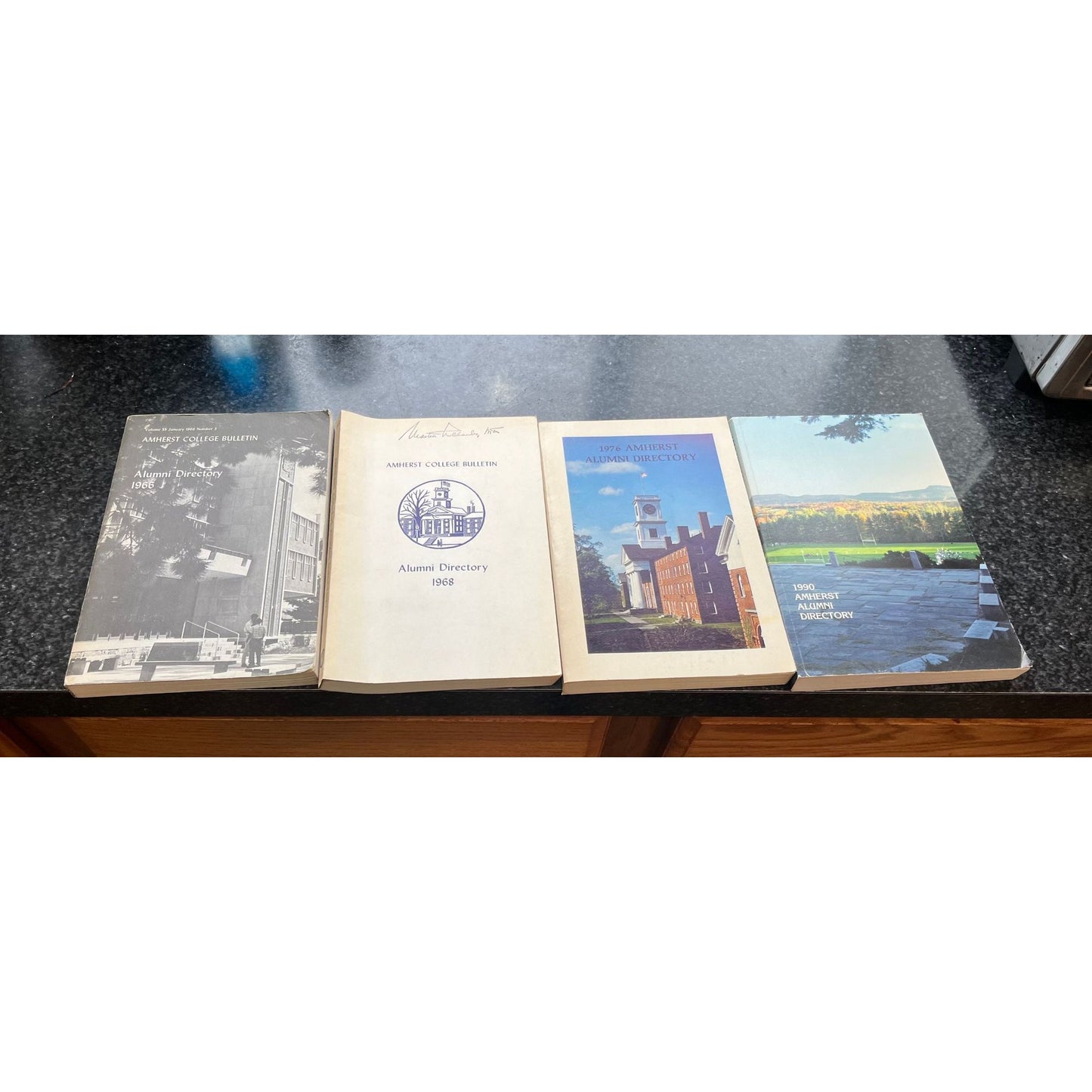 Vintage Amherst College Bulletin Alumni Directory 1966, 1968, 1976, 1990 Each Sold Separately