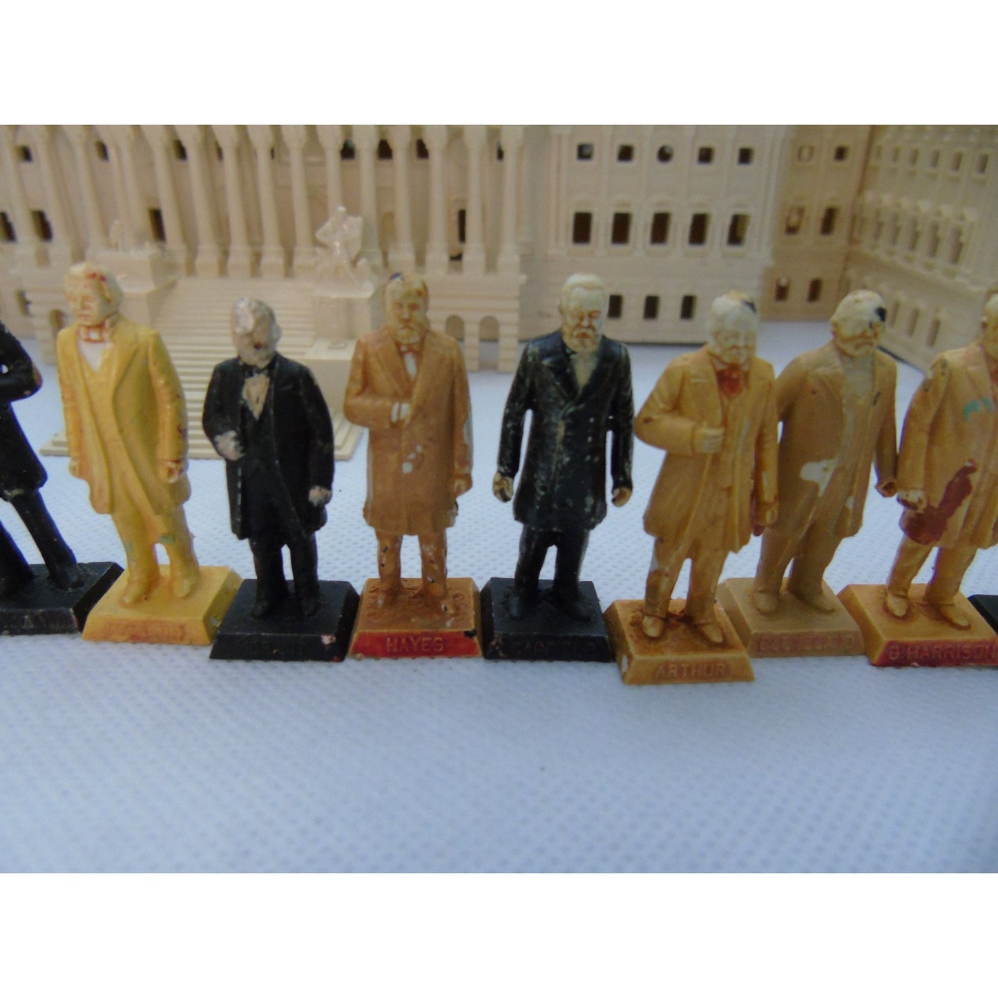 Vintage Louis Marx & Co. Toy Maker The Capital and Her 35 Presidents Poster Jackie Kennedy