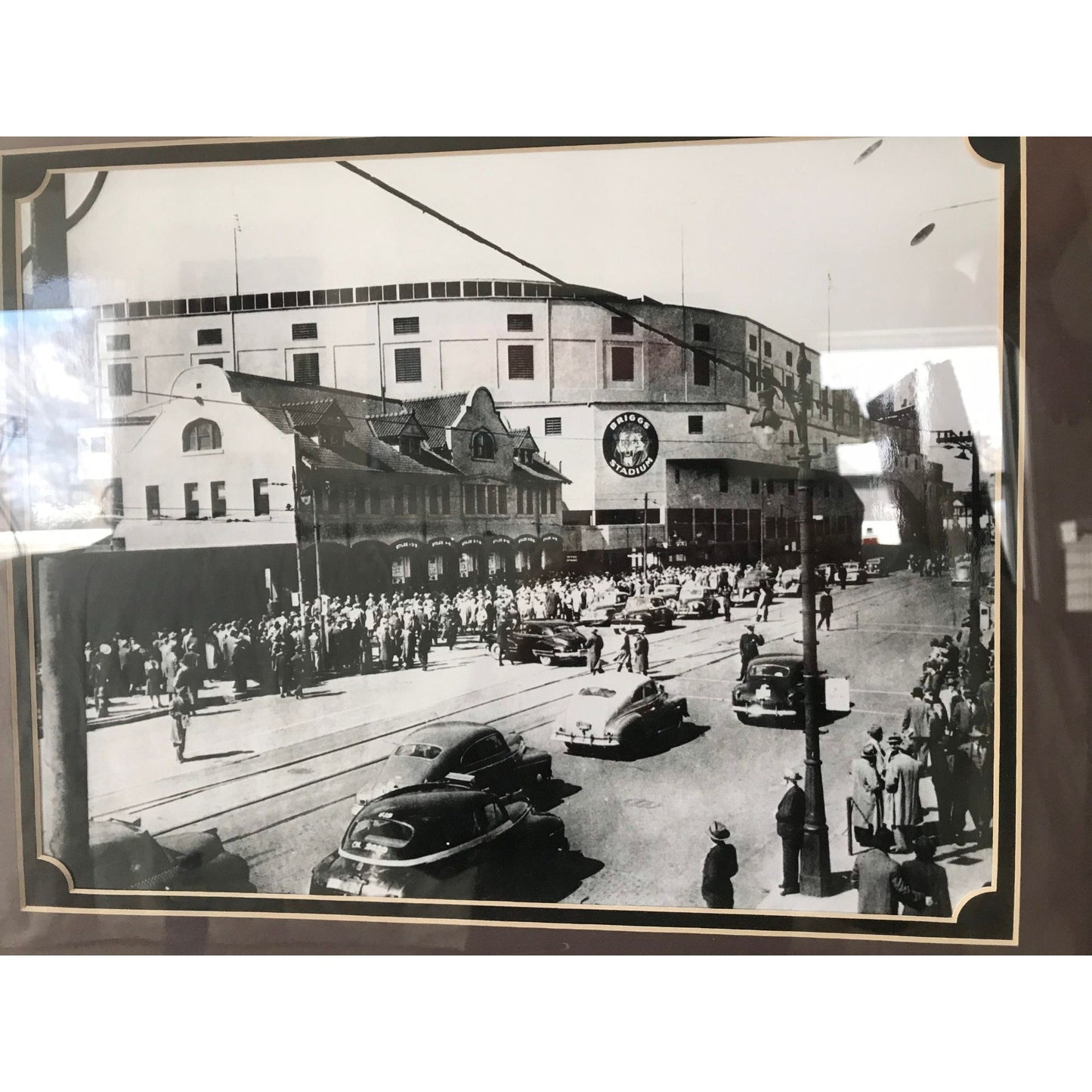 Briggs Stadium Detroit Tigers Print Framed Greenberg Cochrane Gehringer Photography Art