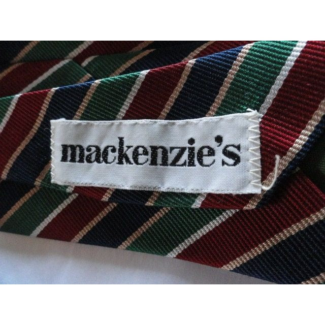 Vintage Men’s Resilio All Silk Striped Tie Mackenzie’s Men’s Clothing Store Red Blue Green Gold