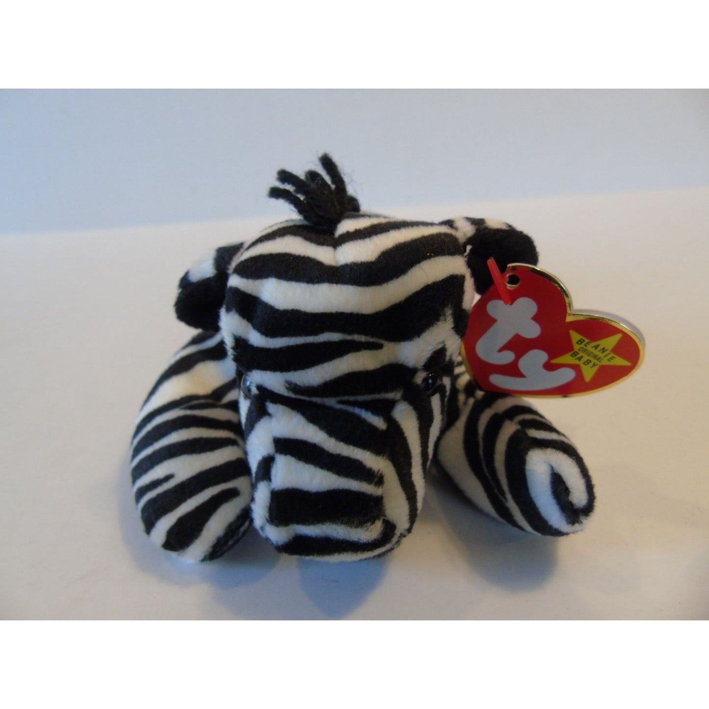 Ty Beanie Babies Ziggy The Zebra Birth Date 12-24-95 Style 4063