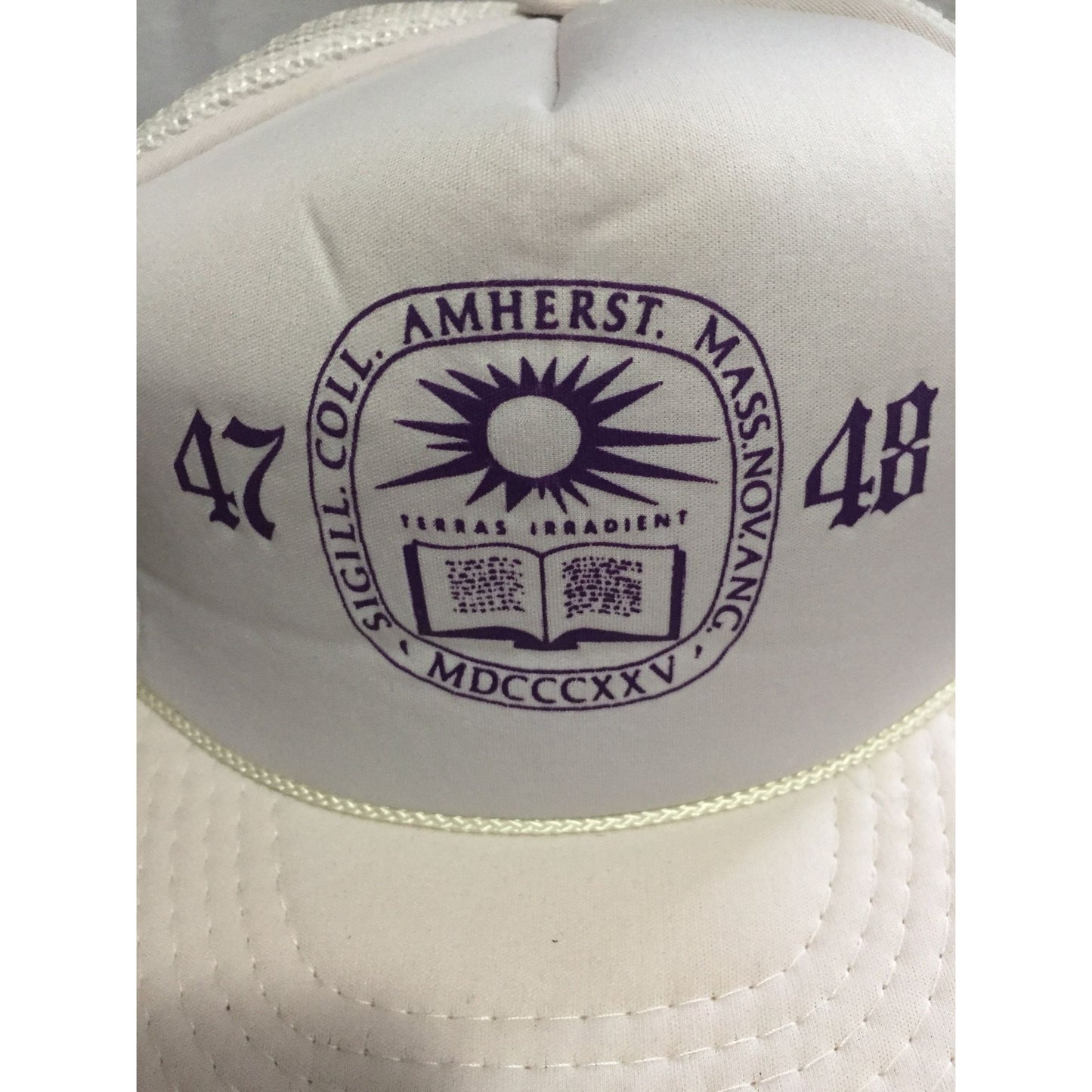 Vintage 1988 Amherst College Fiftieth Reunion Baseball Cap Hat Class Of 1947-1948 Adjustable Terras Irradient Great Condition