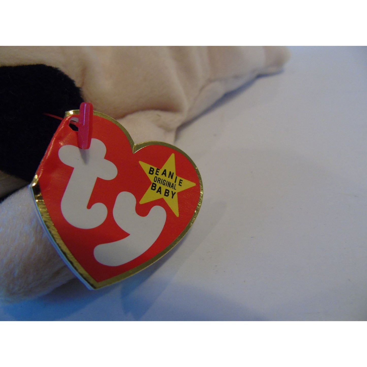 Ty Beanie Babies Pugsly The Dog Birth Date 5-2-96 Style Number 4106