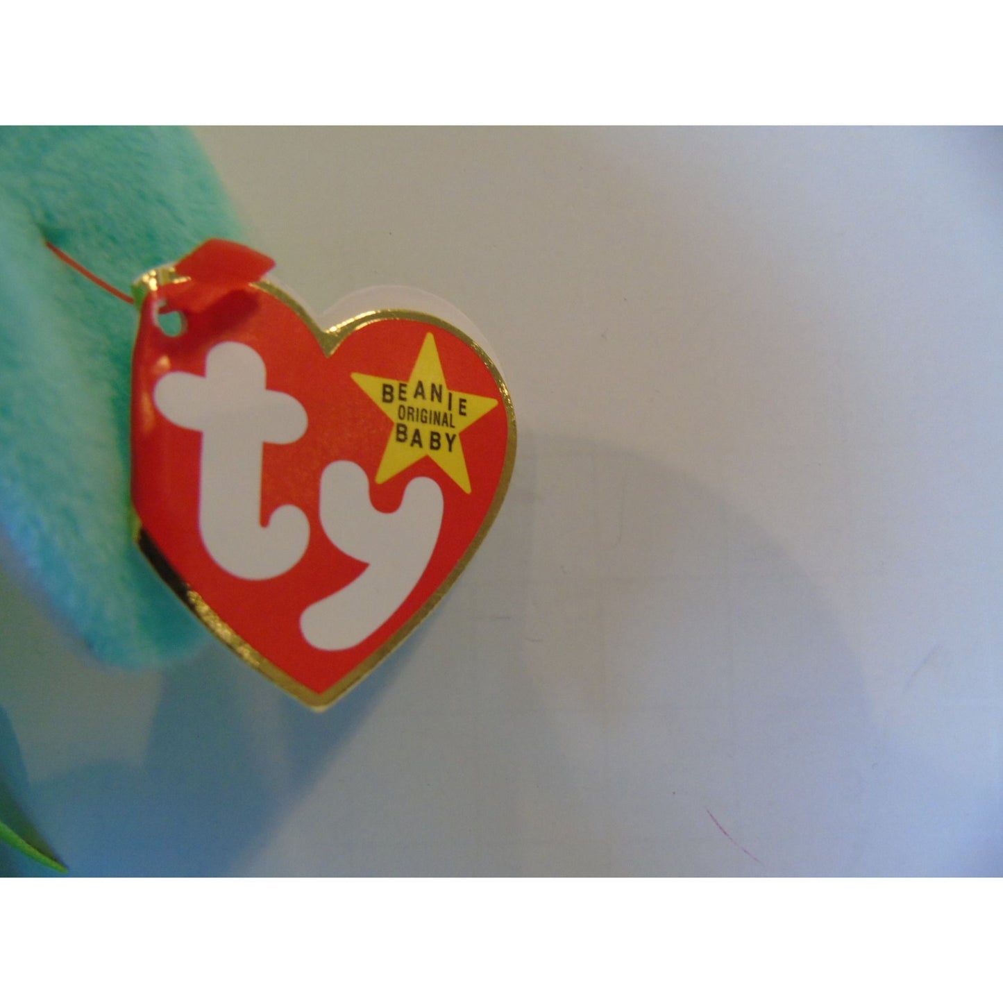 Ty Beanie Babies Hippity The Turquoise Bunny Birth Date 6-1-96 Style No. 4119