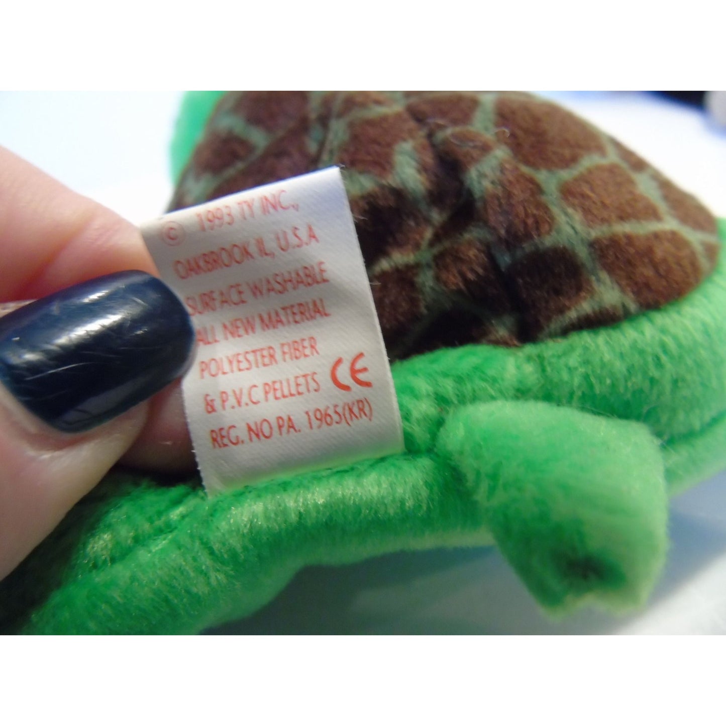 Ty Beanie Babies Speedy The Turtle Birth Date August 14, 1994 Style 4030