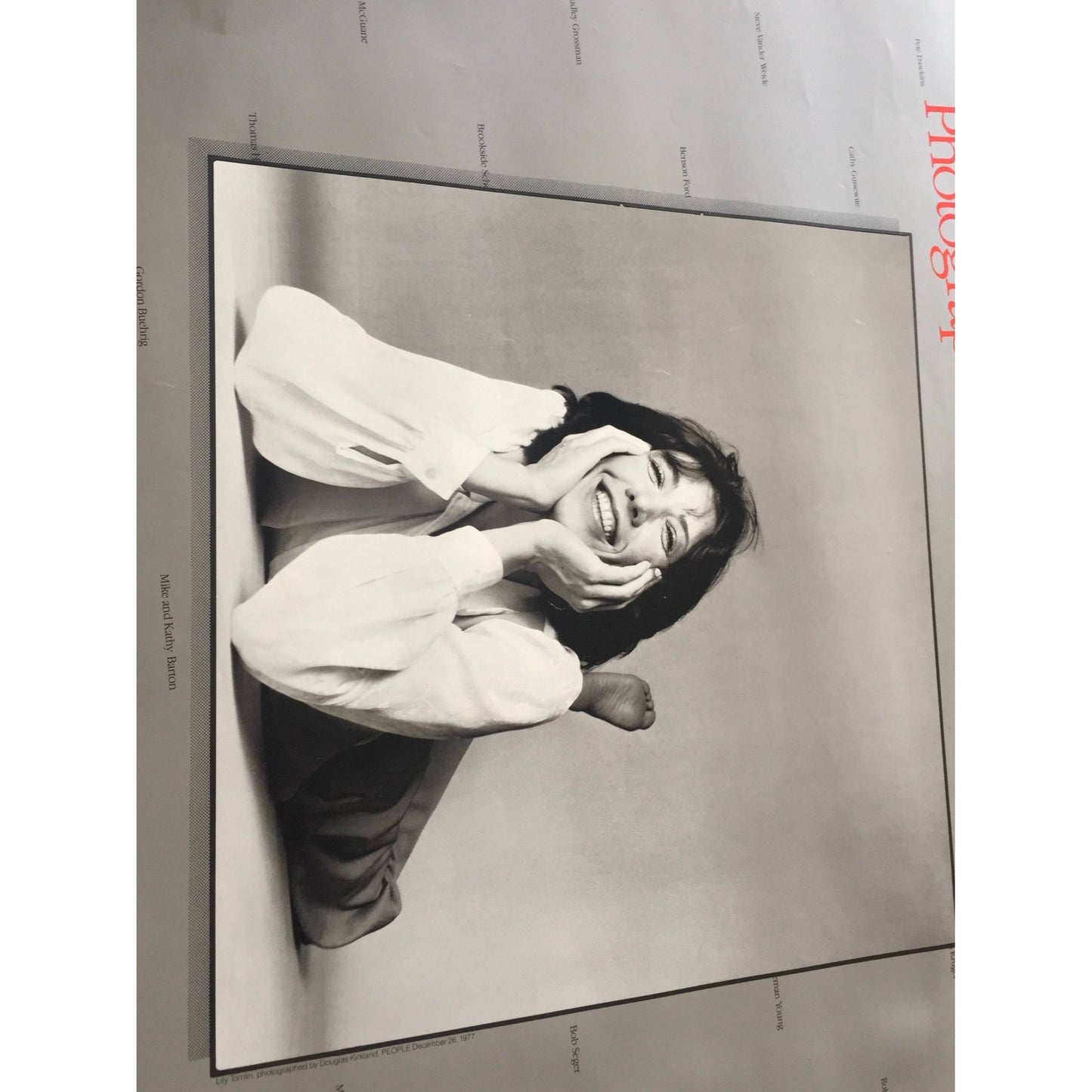 Lily Tomlin Poster MICHIGAN PEOPLE Photographs from People Magazine dated 1986 Douglas Kirkland