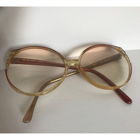 Vtg 1960’s Round Eyeglasses Design End Pieces Mod Retro Cool MAINSTREET 205 Plastic