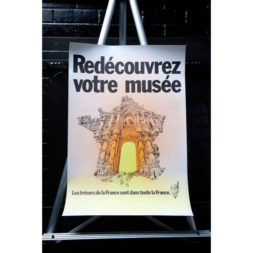 Vintage Poster 1978 Redecouvrez Votre Musee Les Tresors de La France Sont Dans France