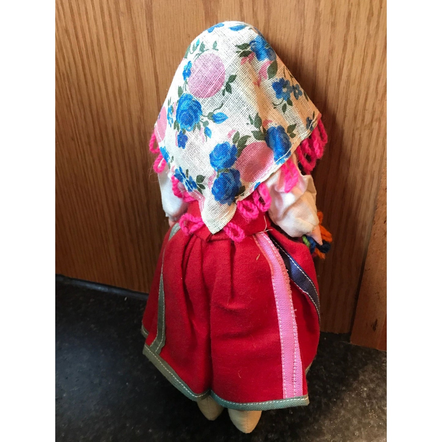 Vintage Handmade Doll Made In The Azores In Traditional Costume Portuguese Doll 8.5"