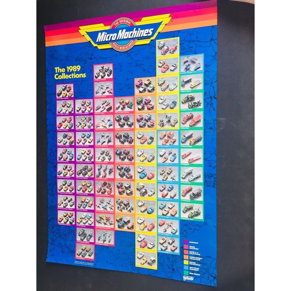 Micro Machines Poster Lewis Galoob Toys 1988 Scale Miniatures The 1989 Collection