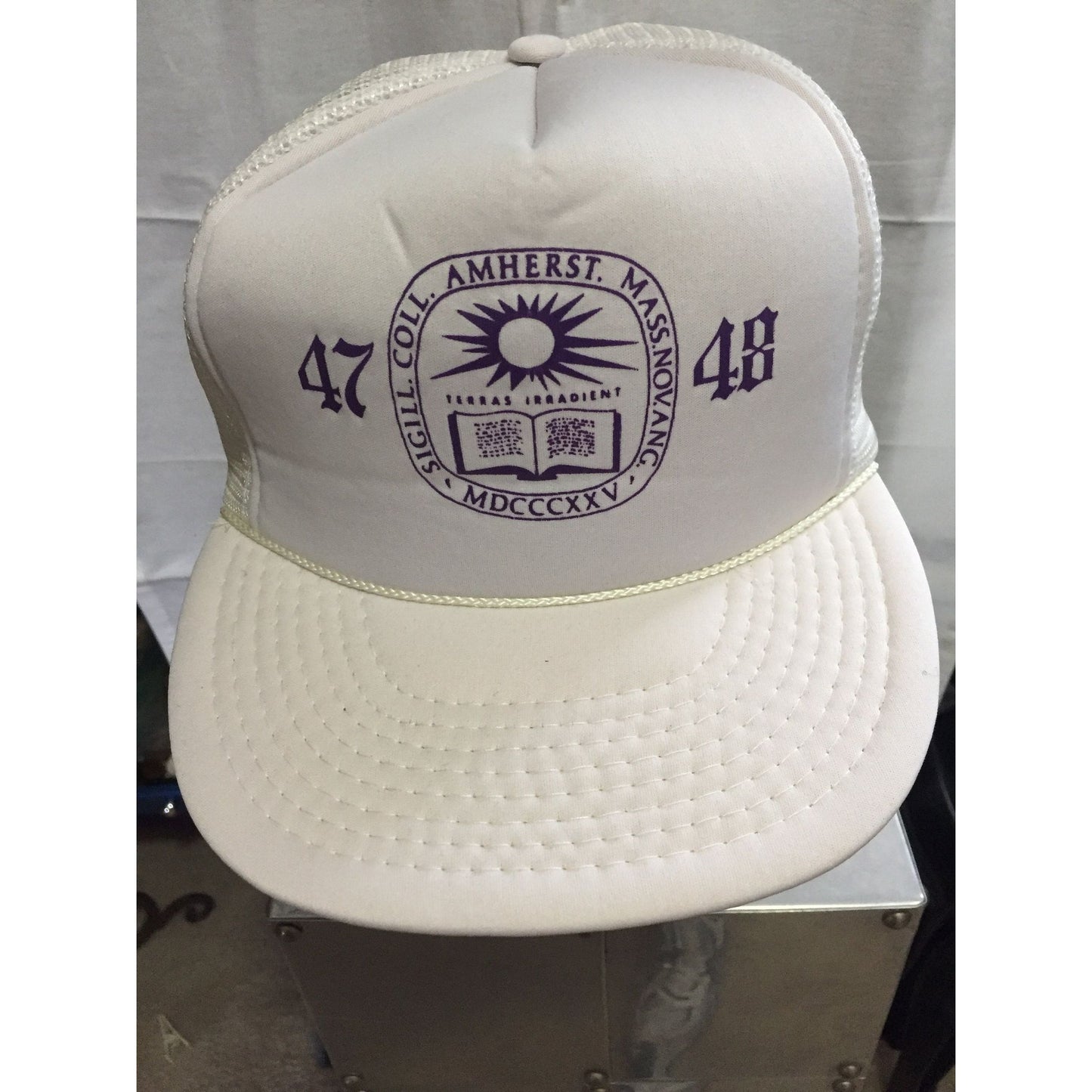 Vintage 1988 Amherst College Fiftieth Reunion Baseball Cap Hat Class Of 1947-1948 Adjustable Terras Irradient Great Condition