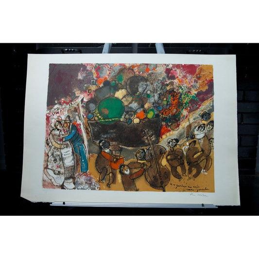 1968 Theo Tobiasse "Diaspora" No. 8 Hand Colored Lithographs Suite Of 18 Hand Signed & Numbered In Pencil