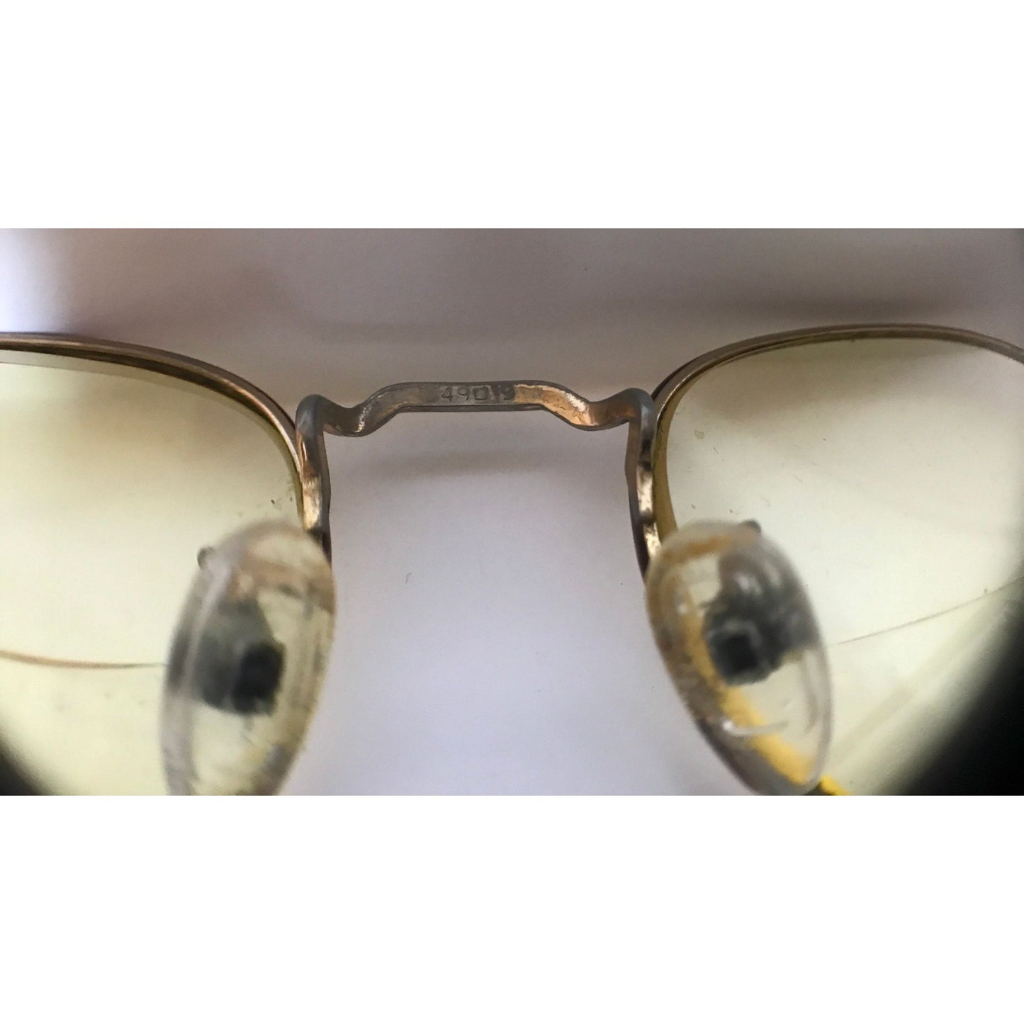 Vtg Round POLO Eyeglasses Bronze Shade Metal POLO CLASSIC Bridge 49 19