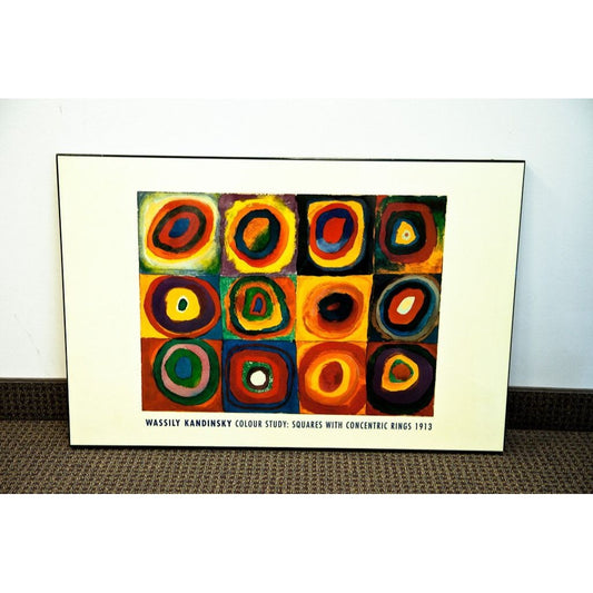 Wassily Kandinsky Colour Study: Squares With Concentric Rings 1913 Poster Art Reproduction Local Pick Up Available