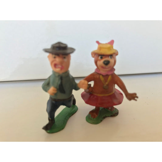 Vtg Marx Disneykins Ranger Smith & Cindy Bear TV Tinykins Vtg 60’s Mini Plastic Figurine