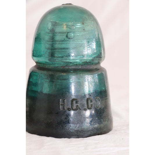 Antique Turquoise Insulator Hemingray No 40 Patented May 2, 1893 RDB Rounded Drip Base