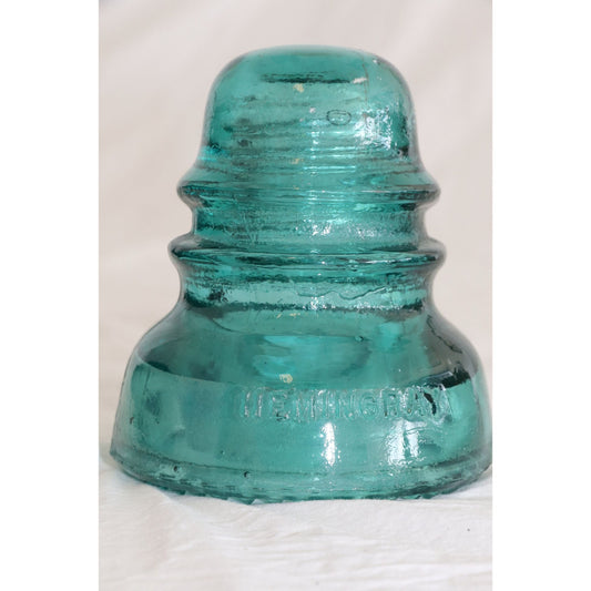 Antique Turquoise Insulator Hemingray No 40 Patented May 2, 1893 RDB Rounded Drip Base